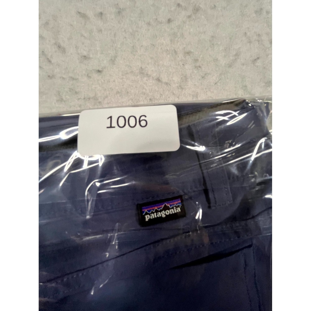 Patagonia Worn Wear Skyline Traveler Pants Womens 8 Blue Slim Fit Sun Protection - Picture 16 of 16